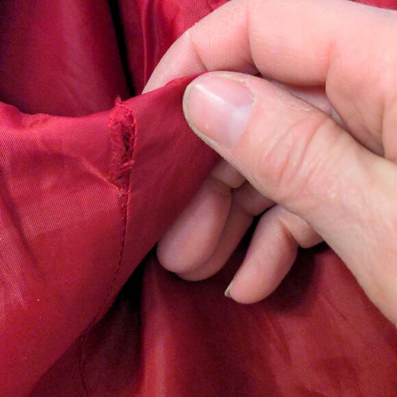 Mudd Red + White Hooded Double Breasted Wool Blend Peacoat - Picture 15 of 15